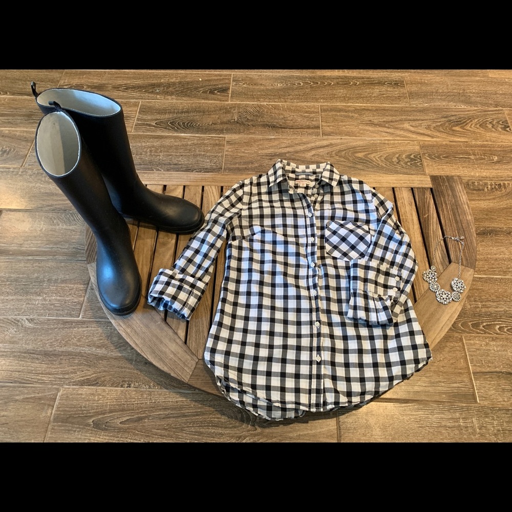 Checkered oxford: Size XS